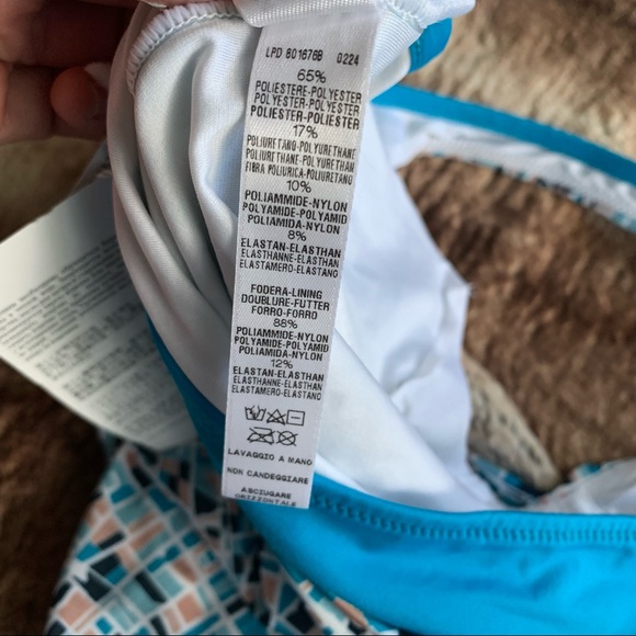 NWT - La Perla Bomap Underwire One Piece Swimsuit Map Print - Picture 12 of 13